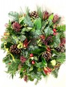 Christmas foliage wreath