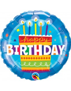 Birthday helium balloon - cake