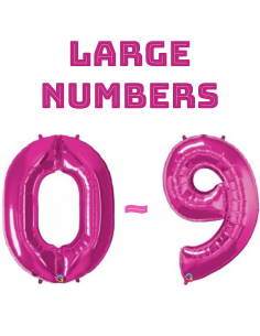 Large Pink numbers 0-9