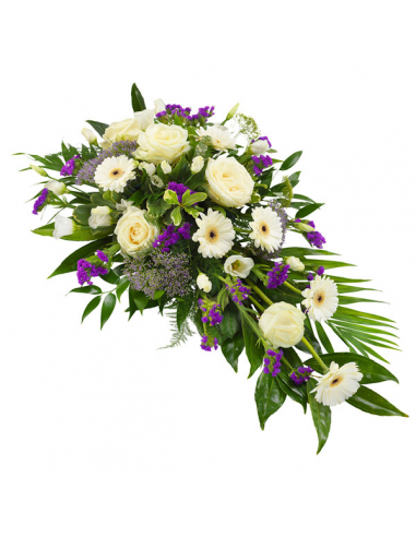 Single Ended Spray - White & Purple